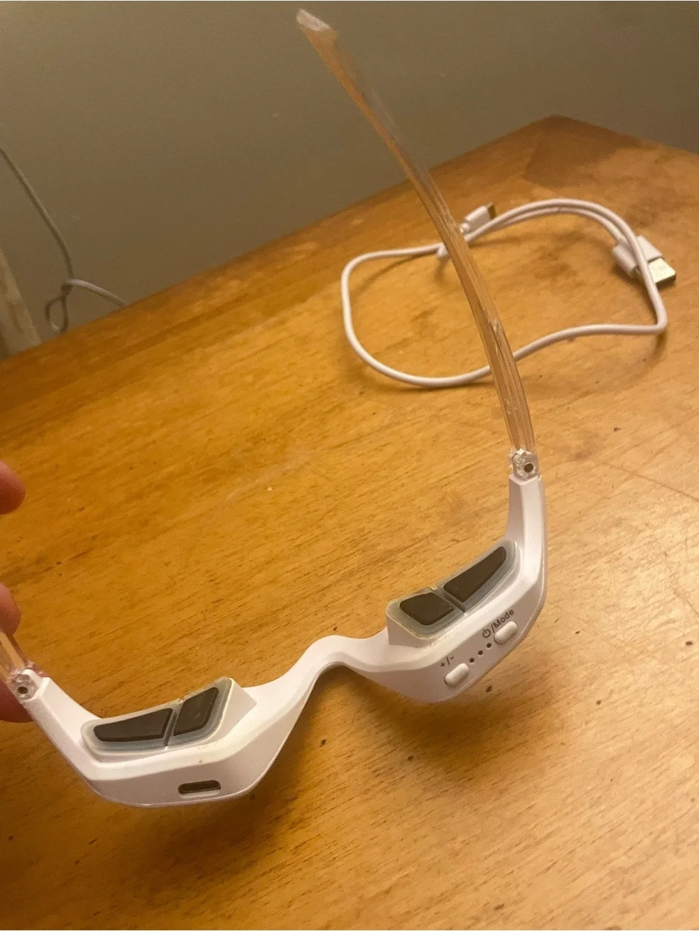 Gilli White and Red Light Therapy Glasses